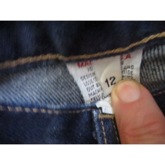 Calvin Klein Vintage Women's Jeans 12 28x33 USA 1990's Mom Designer Dark Wash US - Picture 7 of 9